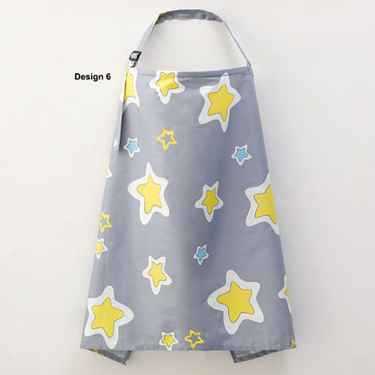 Mum Breastfeeding Nursing Apron Cover Up Baby Poncho Shawl Udder Blanket Cotton