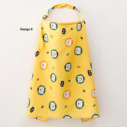 Mum Breastfeeding Nursing Apron Cover Up Baby Poncho Shawl Udder Blanket Cotton