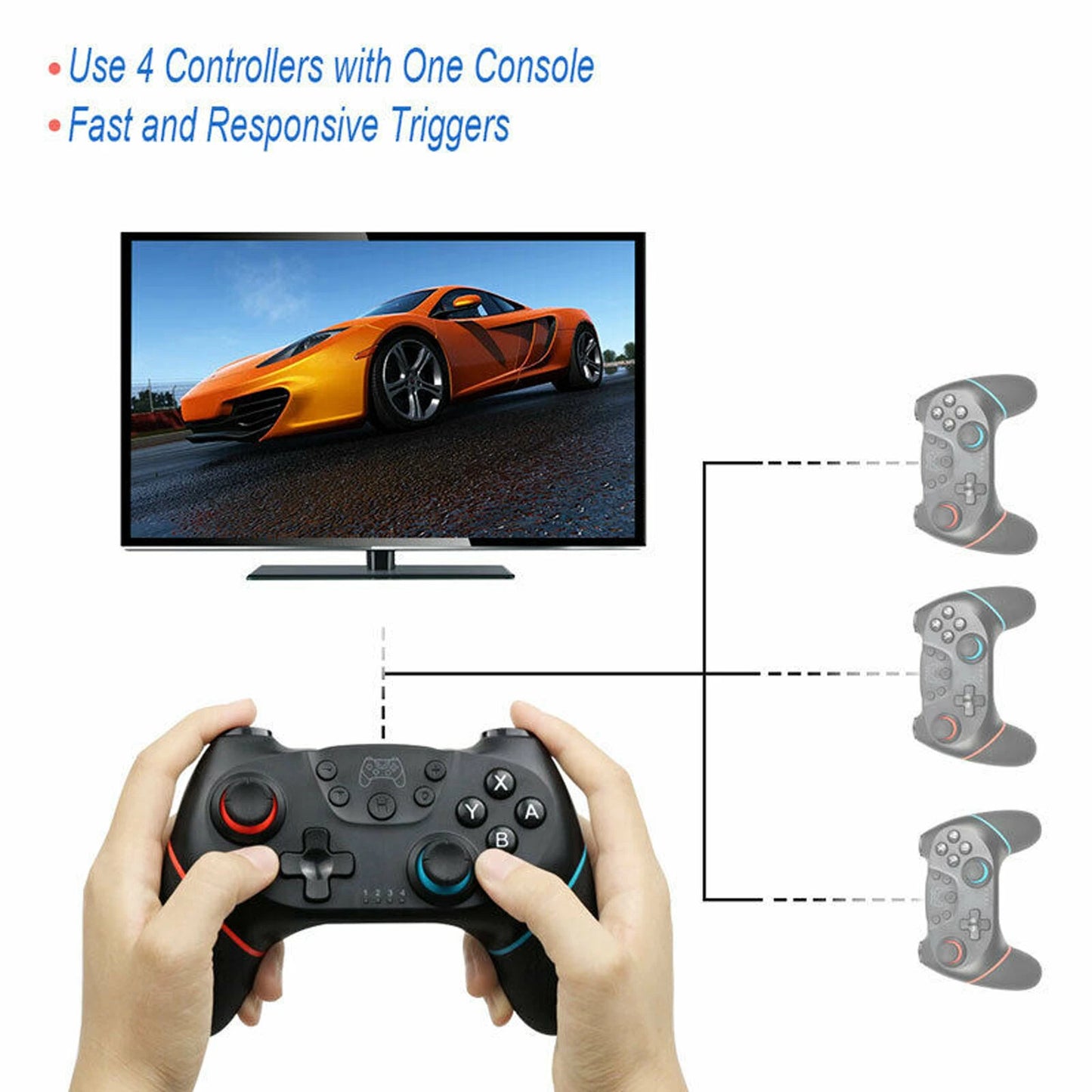 Nintendo Switch Controller Bluetooth Wireless Gamepad Joystick Pro UK Boxed