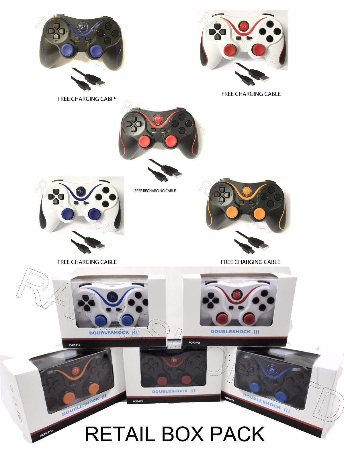NEW RECHARGEABLE HIGH QUALITY BLUETOOTH WIRELESS GAMEPAD CONTROLLER FOR PS3