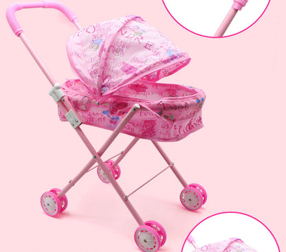 Baby Kids child Dolls Buggy Stroller Jogger Dolls Pram Pushchair Girls Toy UK