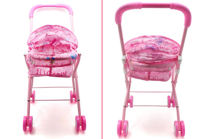 Baby Kids child Dolls Buggy Stroller Jogger Dolls Pram Pushchair Girls Toy UK
