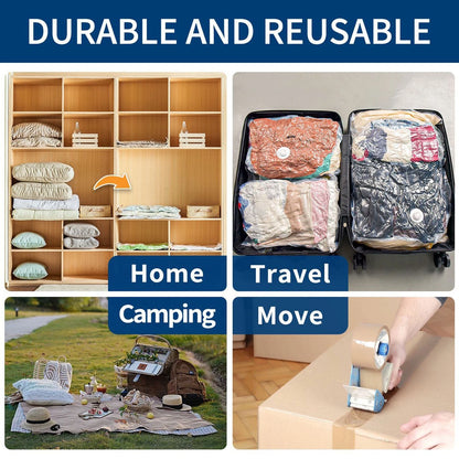 7Pcs 15Pcs Strong Vacuum Storage Bags Space Saving Organizer Cloths Bedding etc