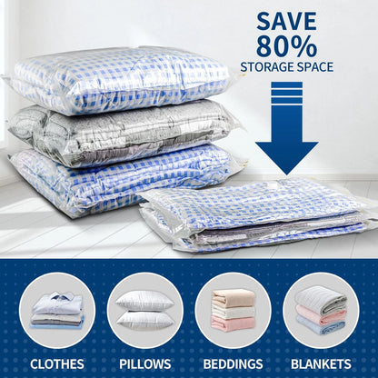 7Pcs 15Pcs Strong Vacuum Storage Bags Space Saving Organizer Cloths Bedding etc