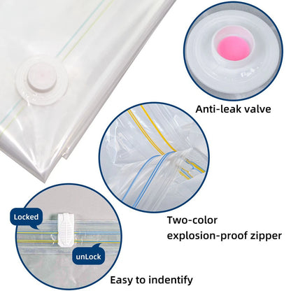 7Pcs 15Pcs Strong Vacuum Storage Bags Space Saving Organizer Cloths Bedding etc