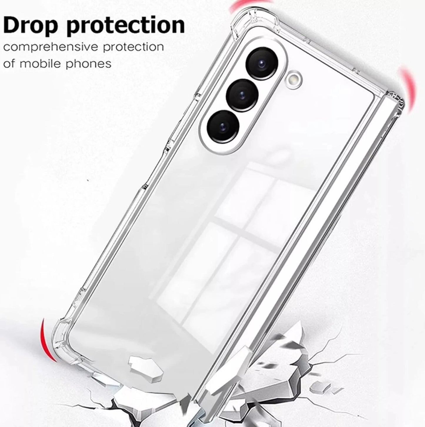 Clear Case for Samsung Galaxy Z Fold 6 Shockproof Bumper Phone Case Cover
