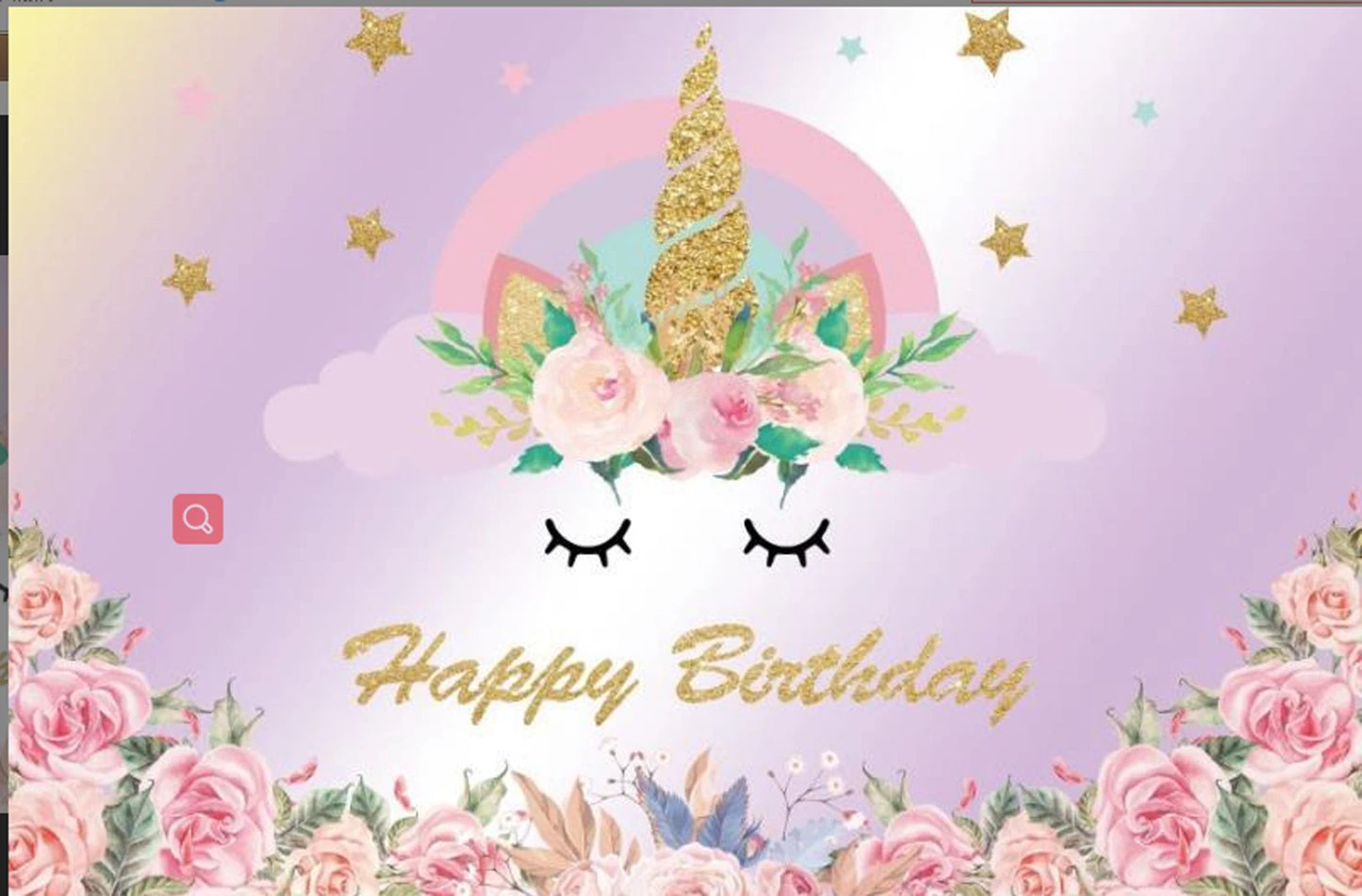 Unicorn Photography Backdrop Party Birthday Photo Background Baby Shower UK