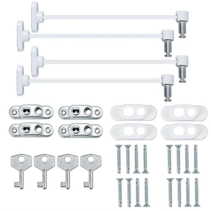 Window Door Cable Restrictor Child Safety Lock UPVC PVC Key Lockable White UK