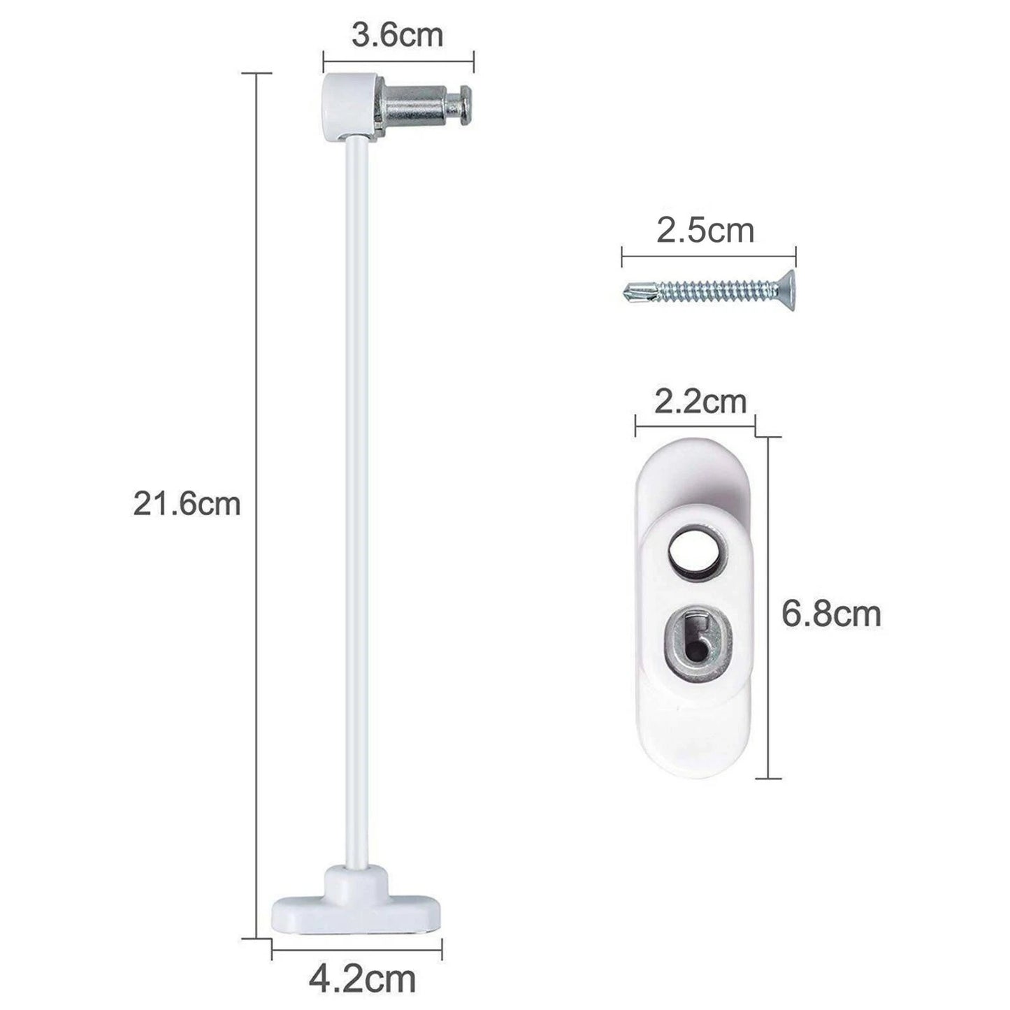 Window Door Cable Restrictor Child Safety Lock UPVC PVC Key Lockable White UK