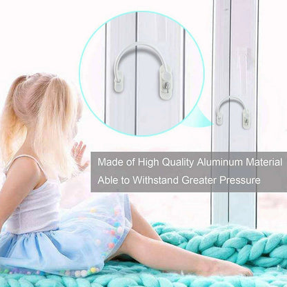 Window Door Cable Restrictor Child Safety Lock UPVC PVC Key Lockable White UK