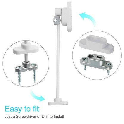 Window Door Cable Restrictor Child Safety Lock UPVC PVC Key Lockable White UK