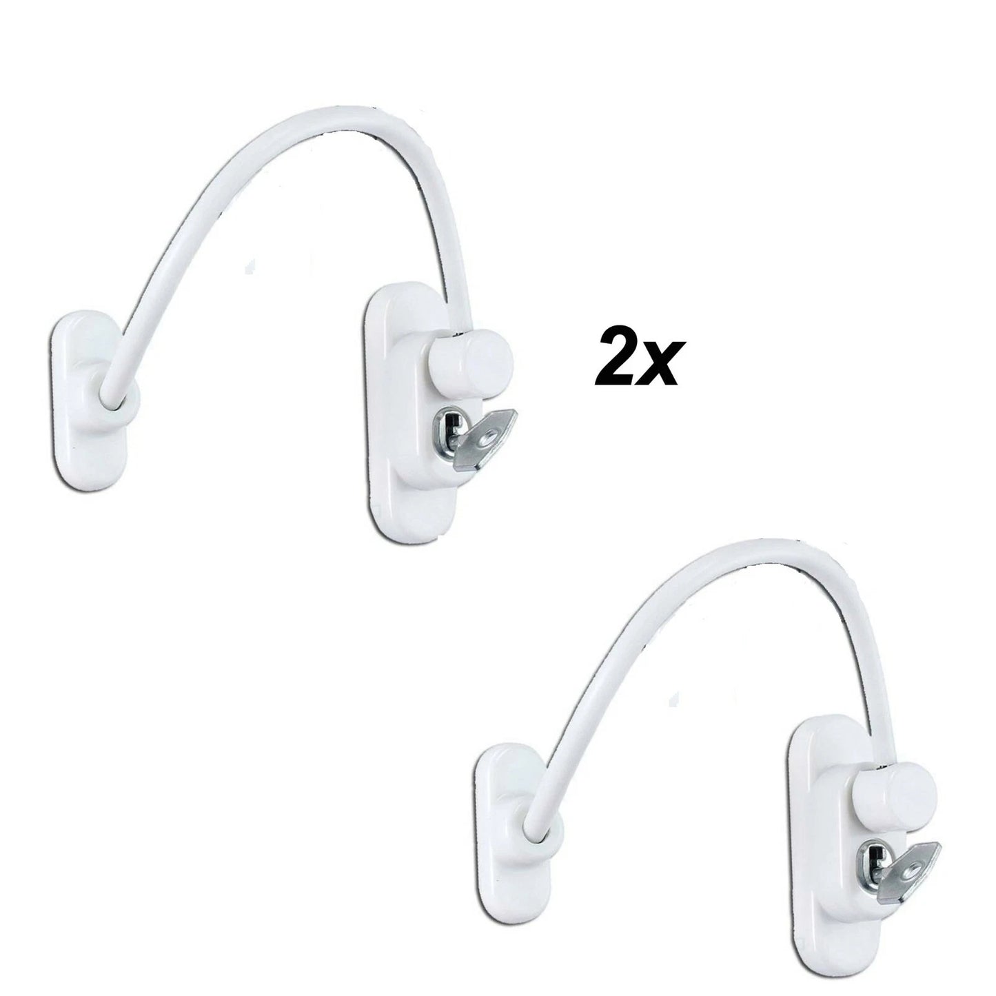 Window Door Cable Restrictor Child Safety Lock UPVC PVC Key Lockable White UK