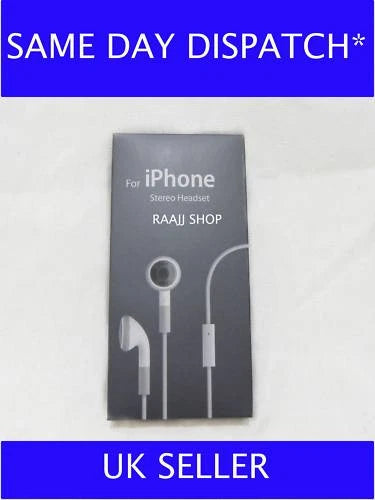 HEADPHONES HANDSFREE EARPHONE WITH MIC FOR IPHONE 3G 3GS 4 4S 5 5S 6 6S IPAD