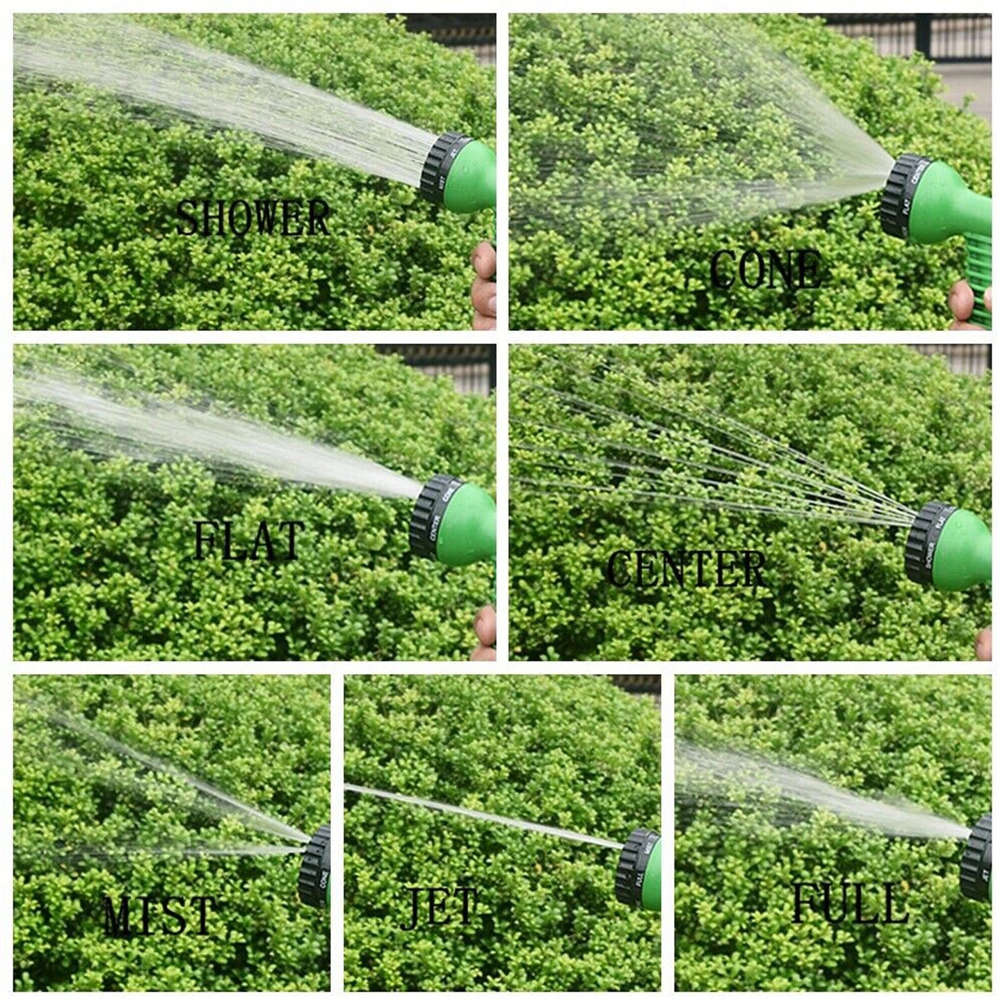 FLEXIBLE GARDEN HOSE EXPANDABLE WATER PIPE Spray Gun Extra Fitting 25FT TO 250FT