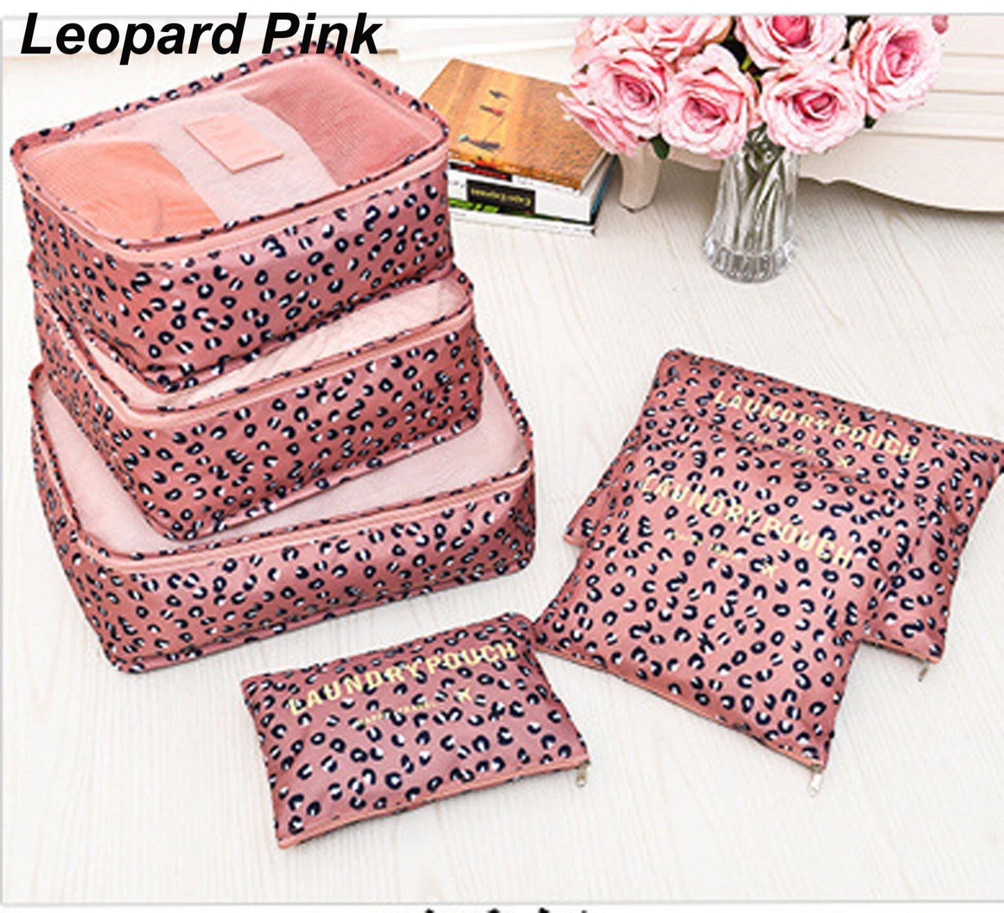 6PCS Travel Set Luggage Organizer Bag Pack Cube Storage Clothes Underwear