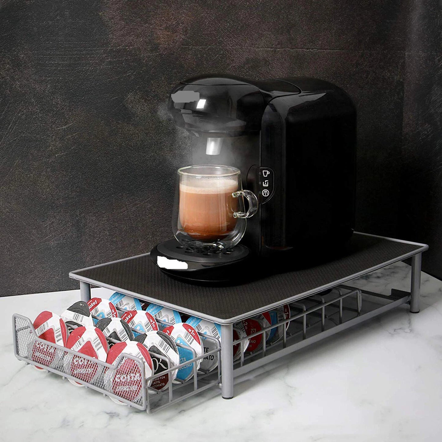 COFFEE MACHINE STAND POD CAPSULE STORAGE DRAWER HOLDER DOLCE GUSTO NESPRESSO UK