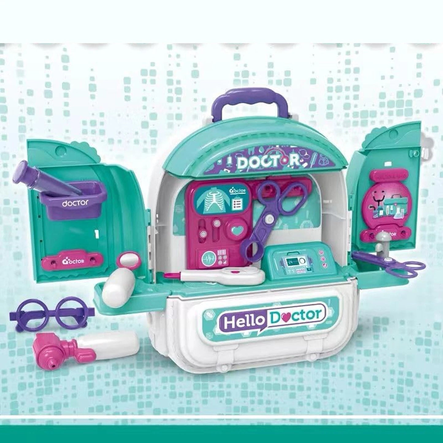 Doctor Set Backpack for kids 3 in 1 Pretended Portable + Accessories fast post