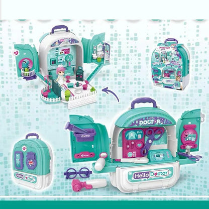 Doctor Set Backpack for kids 3 in 1 Pretended Portable + Accessories fast post