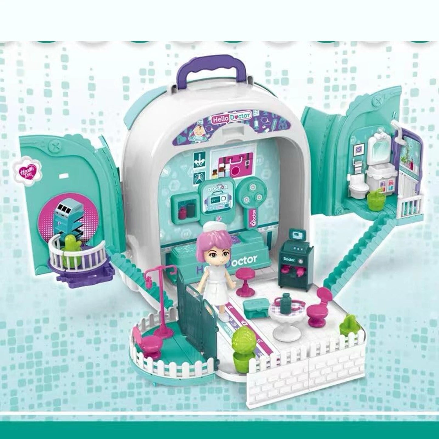 Doctor Set Backpack for kids 3 in 1 Pretended Portable + Accessories fast post