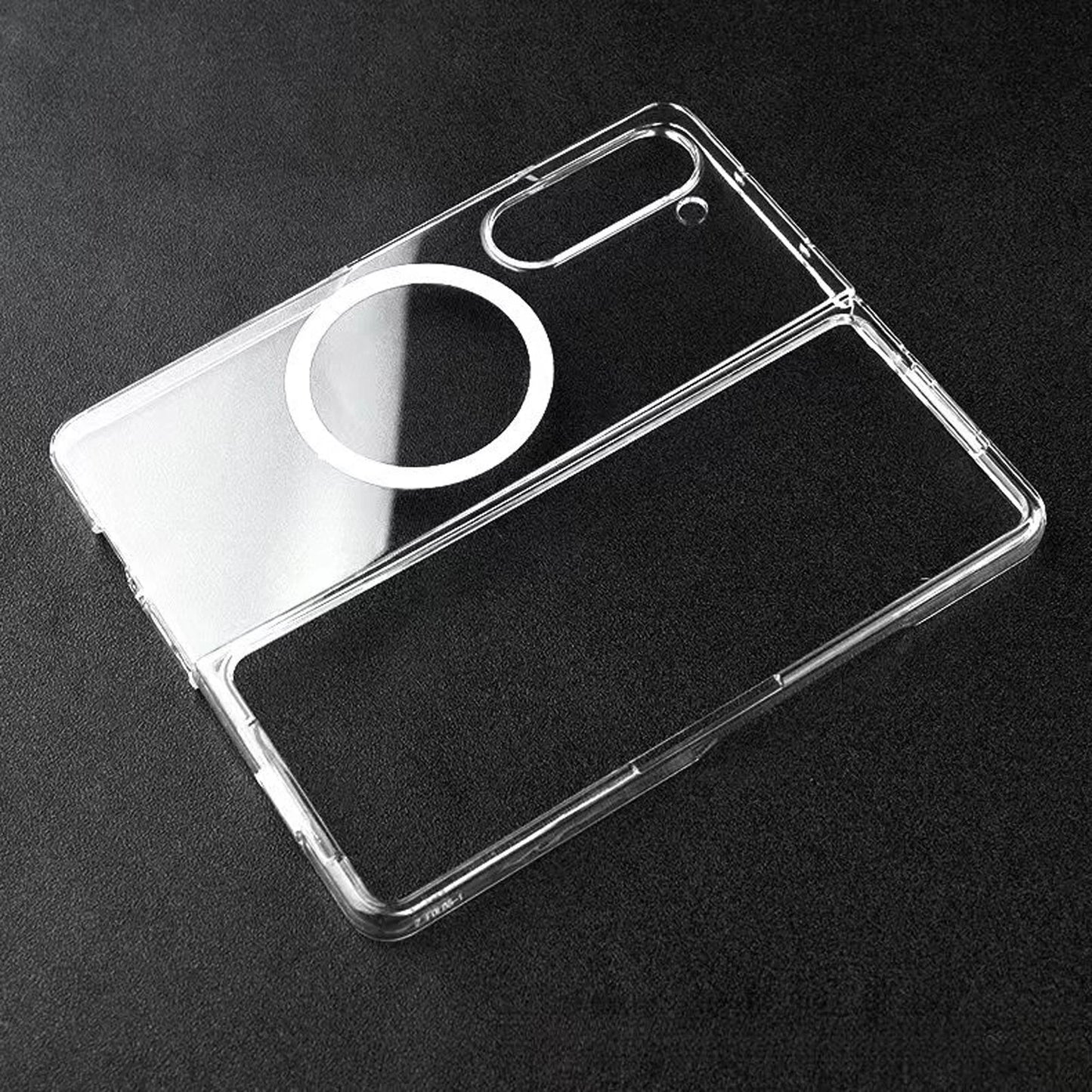Clear Case for Samsung Galaxy Z Fold 7 Magnetic Shockproof Bumper Full Body Case