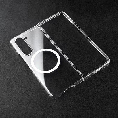 Clear Case for Samsung Galaxy Z Fold 7 Magnetic Shockproof Bumper Full Body Case