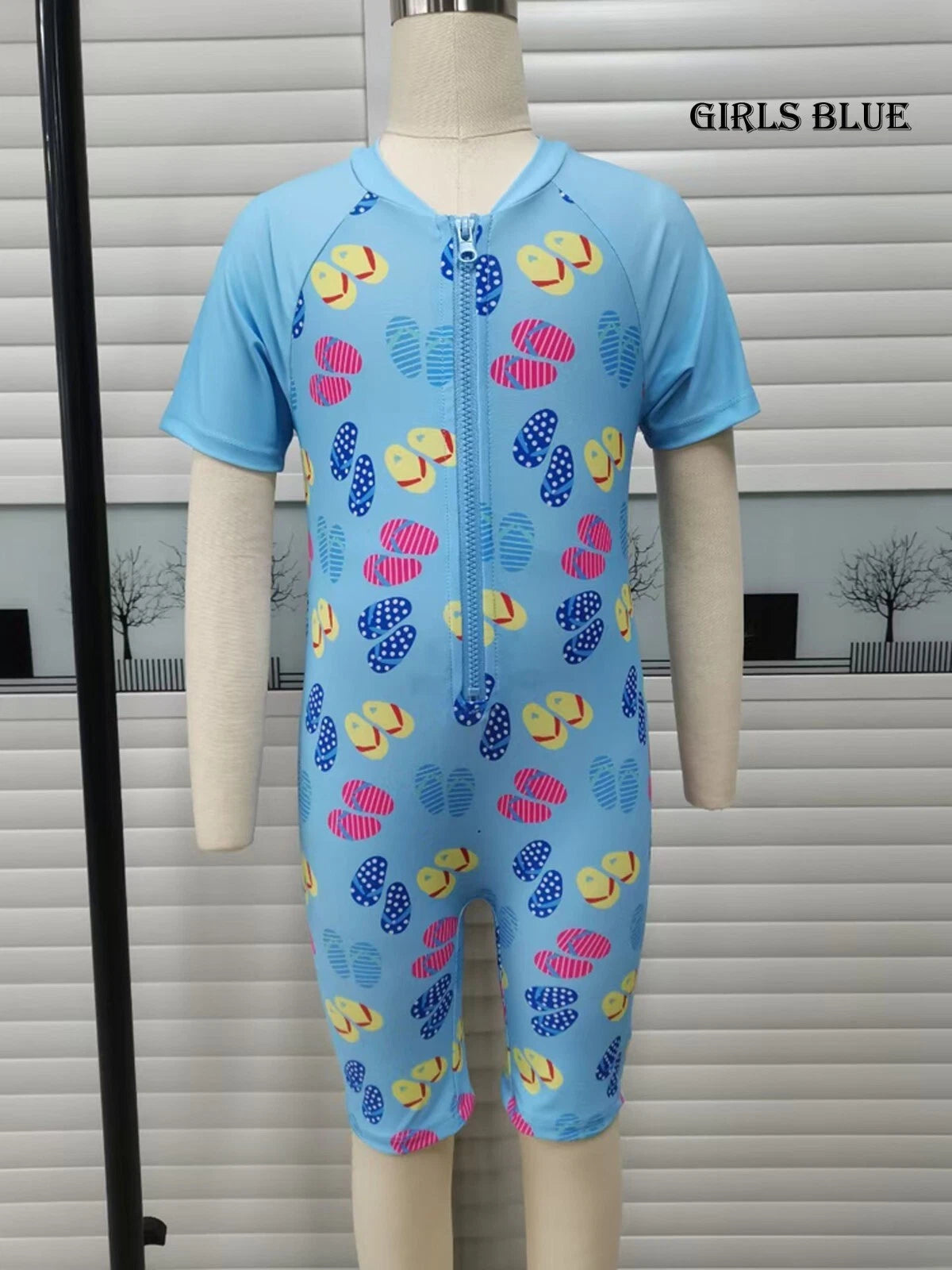 Kids Boys Girls Swimming Costume Animal Sunsuit Sunsafe Swimwear Swimsuit UK