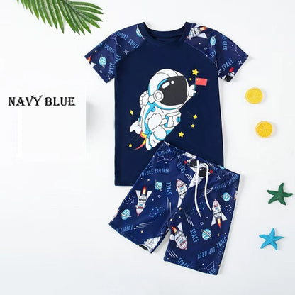 Kids Boys Girls Swimming Costume Animal Sunsuit Sunsafe Swimwear Swimsuit UK