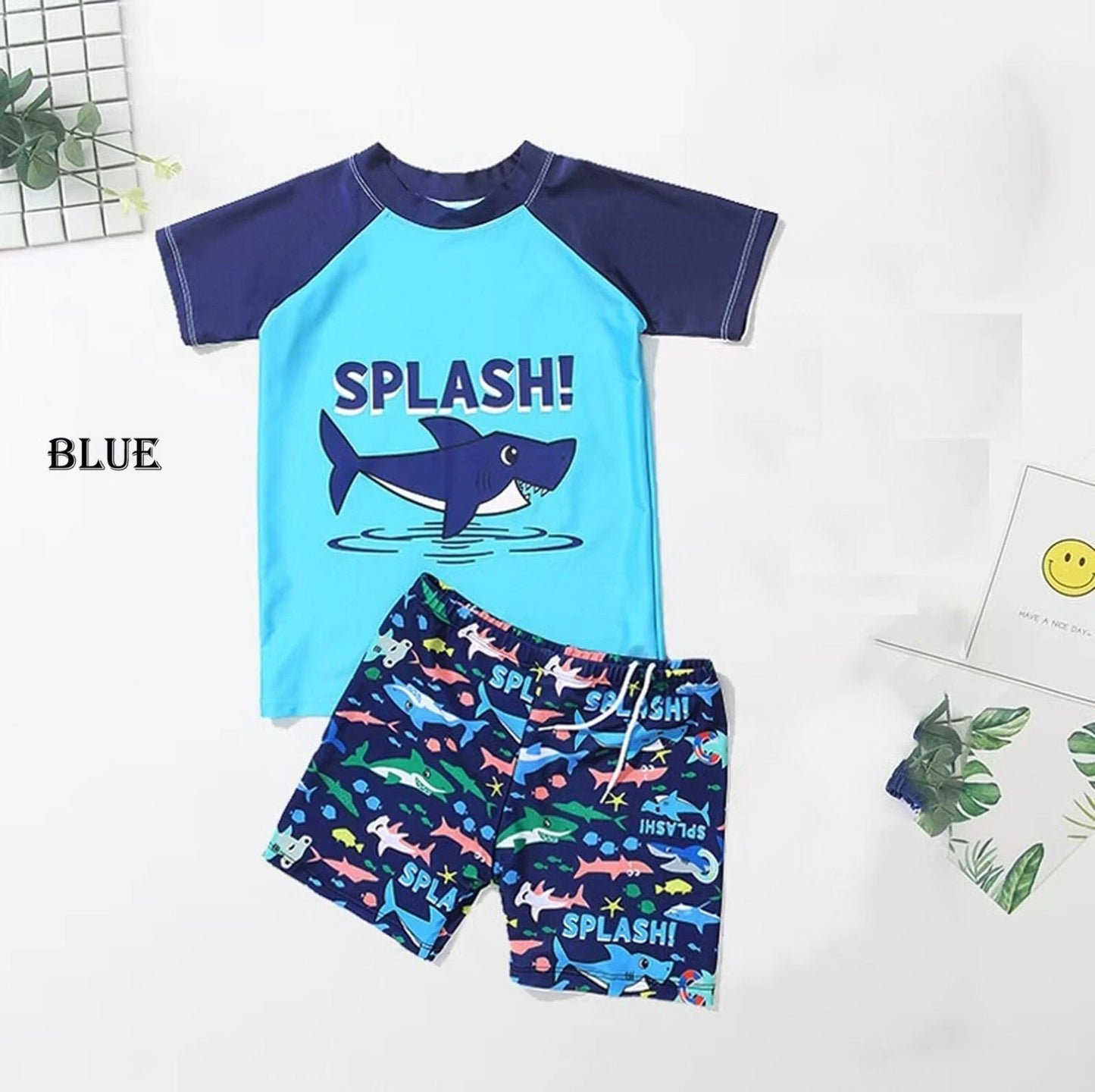 Kids Boys Girls Swimming Costume Animal Sunsuit Sunsafe Swimwear Swimsuit UK