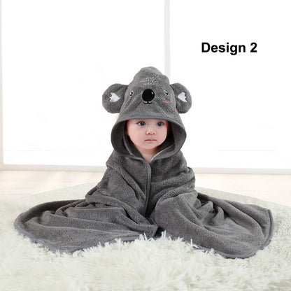 Toddler Baby Hooded Bath Towels Newborn Kids Bathrobe Soft Beach Towel Large