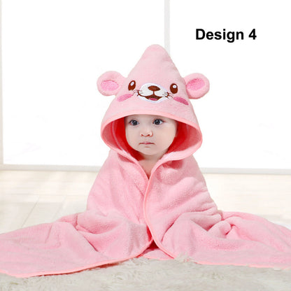 Toddler Baby Hooded Bath Towels Newborn Kids Bathrobe Soft Beach Towel Large