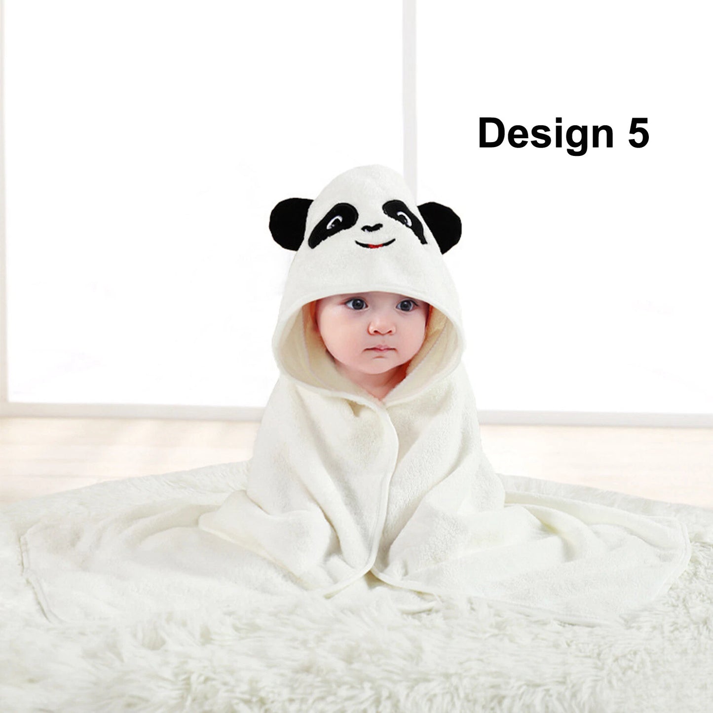 Toddler Baby Hooded Bath Towels Newborn Kids Bathrobe Soft Beach Towel Large