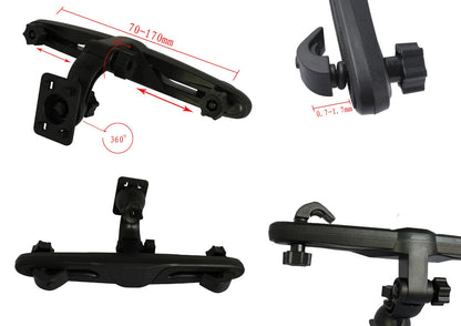 IPAD TABLET HOLDER MOUNT CRADLE IN CAR BACK SEAT HEADREST FOR ALL TABLETS