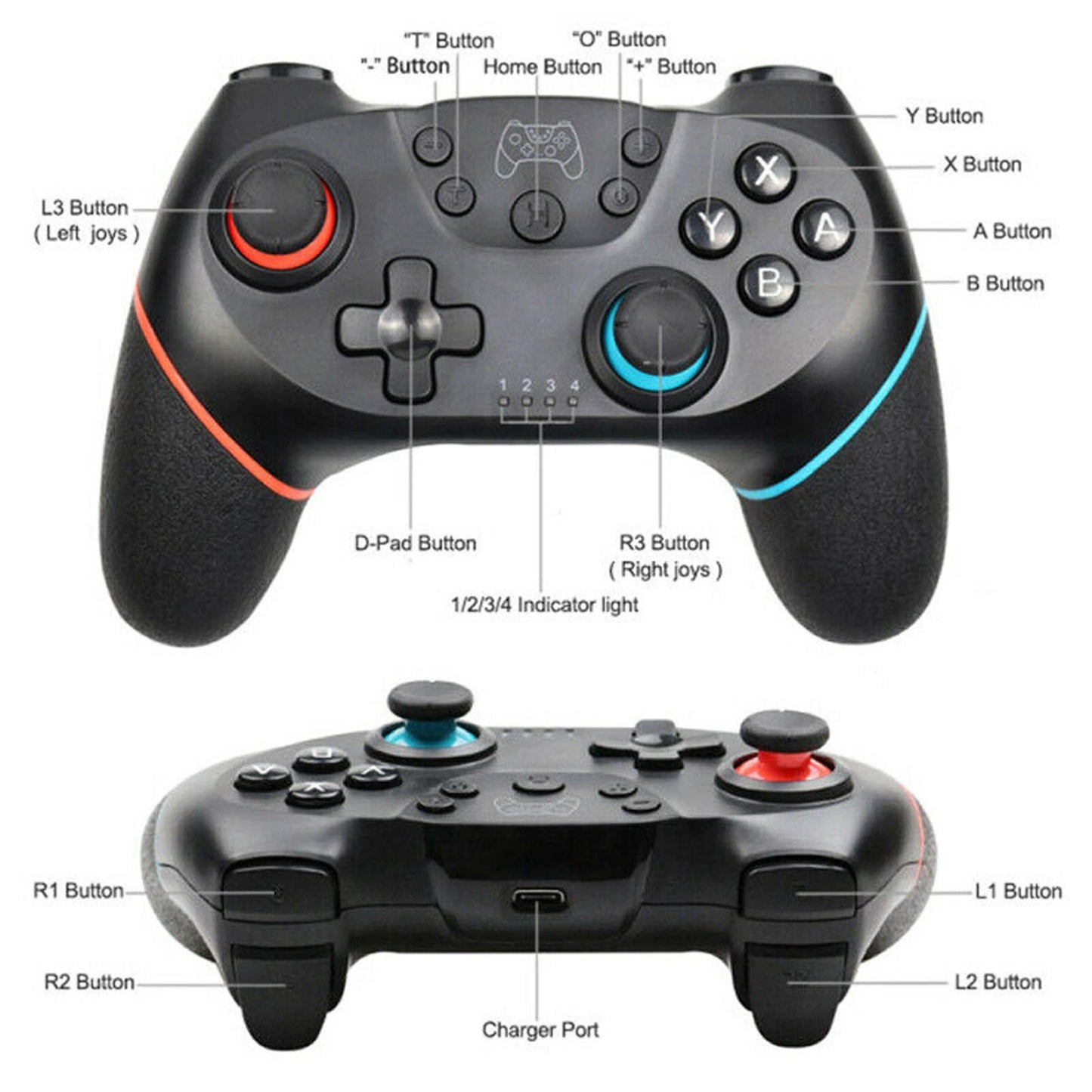 Nintendo Switch OLED Controller Bluetooth Wireless Gamepad Joystick Pro UK Boxed