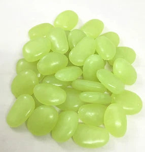 BIG SIZE GLOW IN DARK GRAVEL PEBBLE STONE FOR GARDEN FISHTANK PATHWAY DECORATION