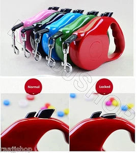 3m 5m 8m STRONG RETRACTABLE DOG PET LEAD LEASH + LOCK SUPPORT UK SELLER