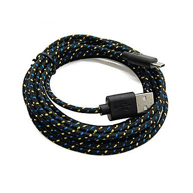 3x Braided Micro USB Data Cable Charging Cable for Samsung HTC Nokia Tablet UK